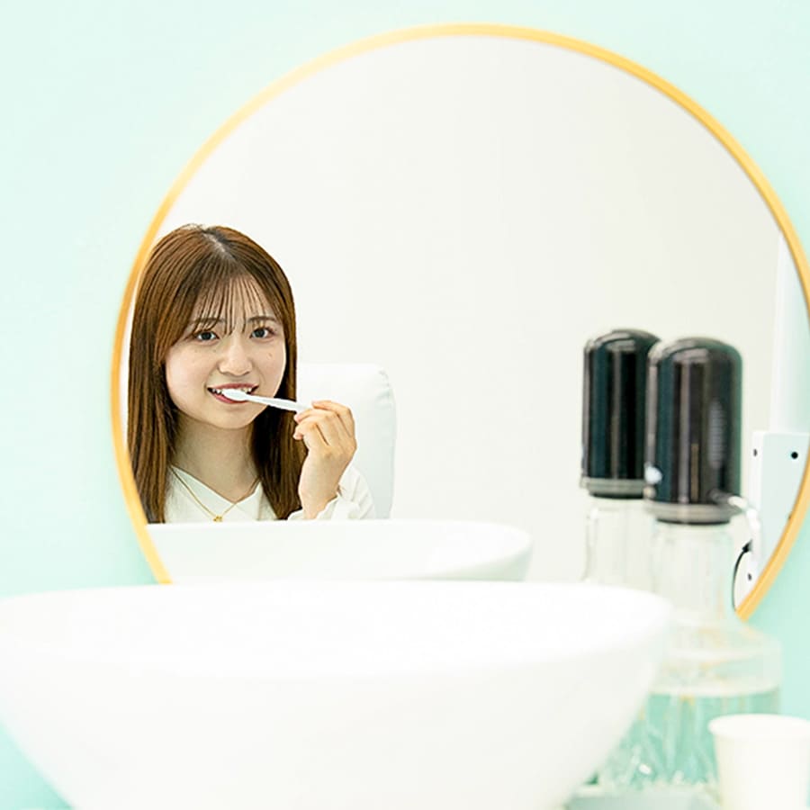 ホワイトニング施術をする前の歯磨き